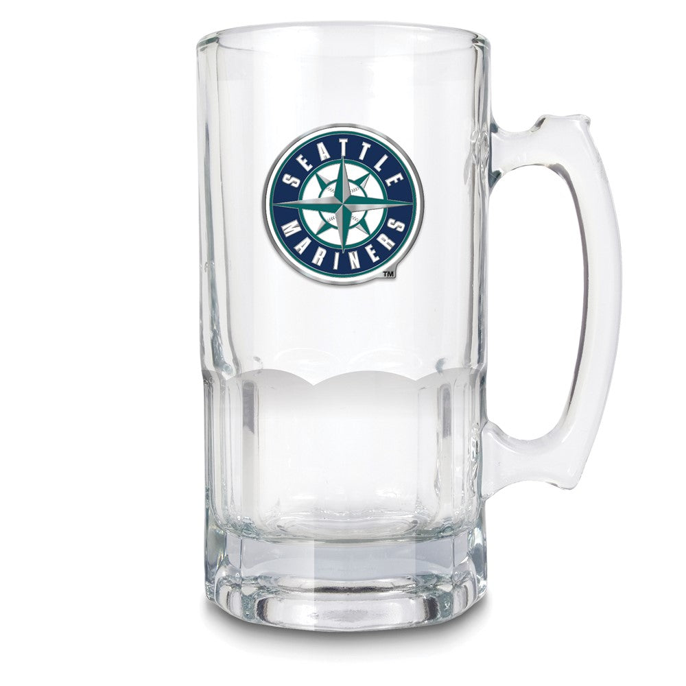 MLB Seattle Mariners Glass 32 ounce Macho Mug