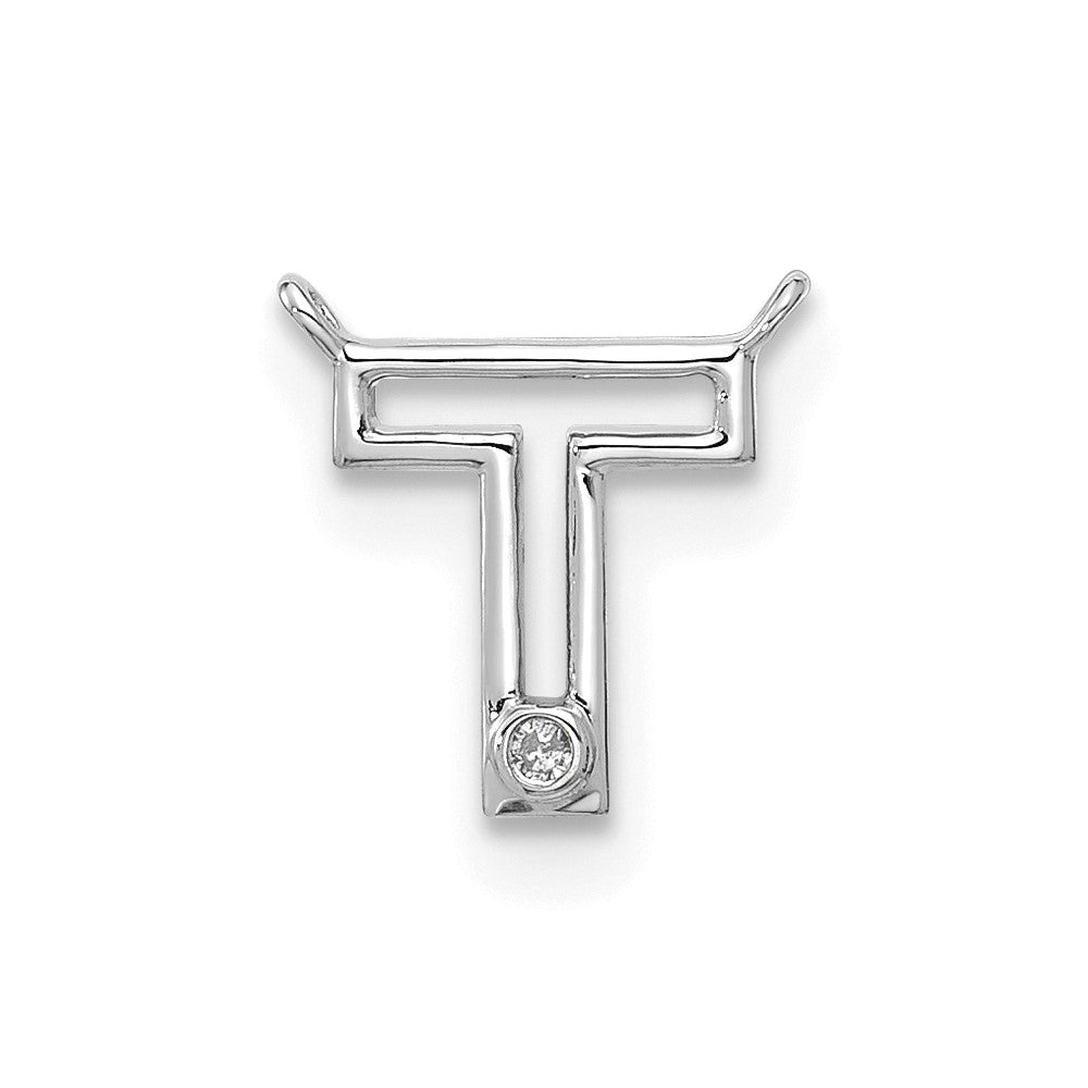 Stella & Dot 10kw Diamond Initial T Charm Element