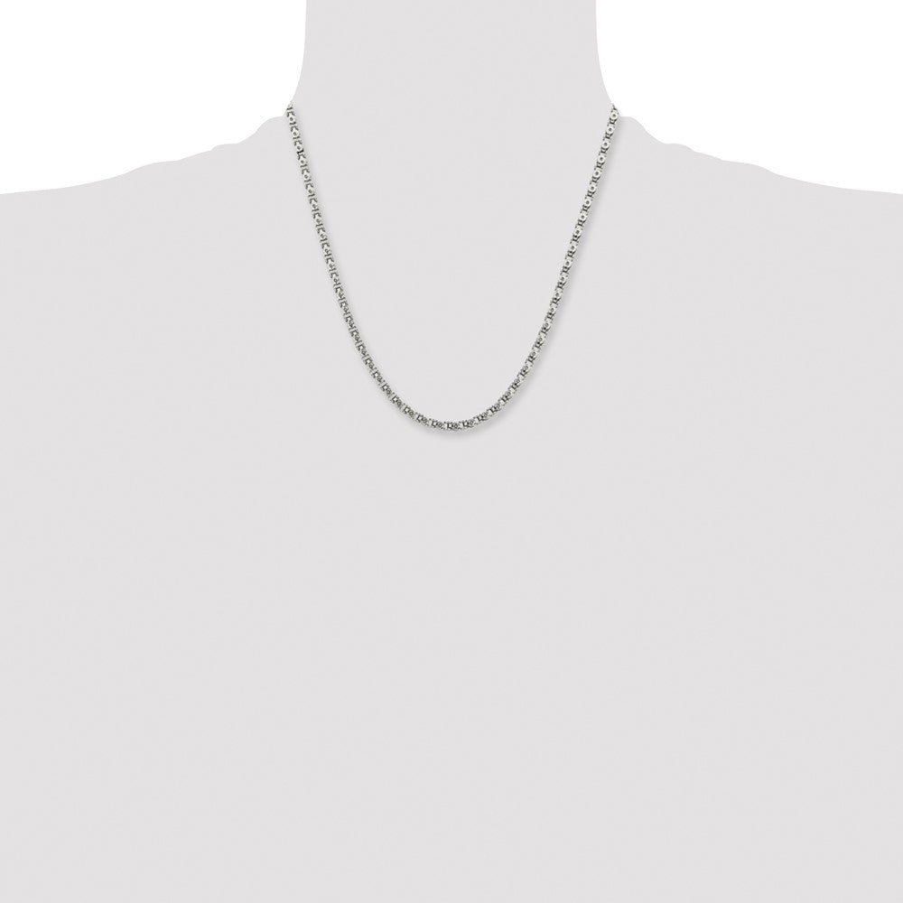 Stainless Steel Polished Fancy Circle Link 20in Chain