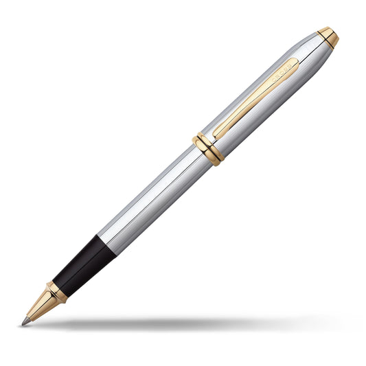 Cross Townsend Medalist Refillable Rollerball Pen, 23 Carat Gold-Plated Appointments, Includes Luxury Gift Box