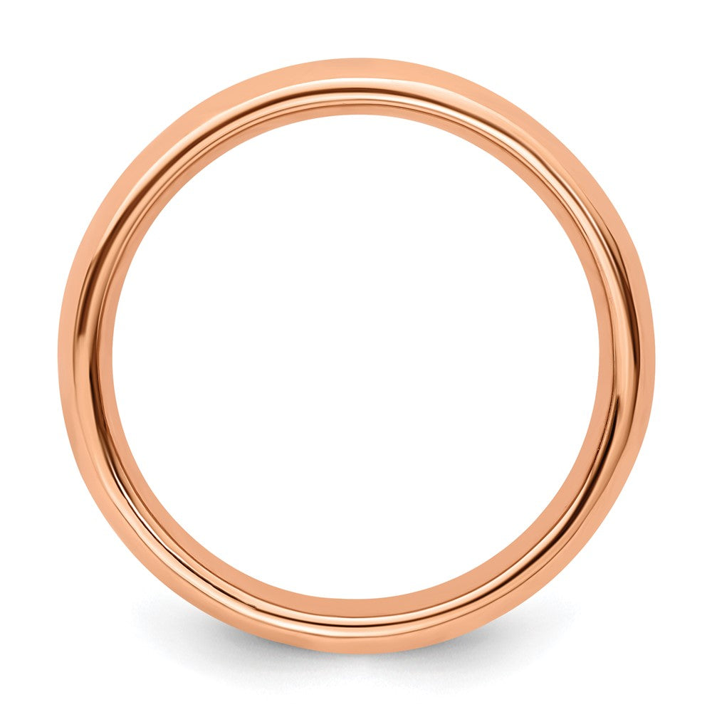 Sterling Silver Stackable Expressions Pink-plated Polished Ring Size -5