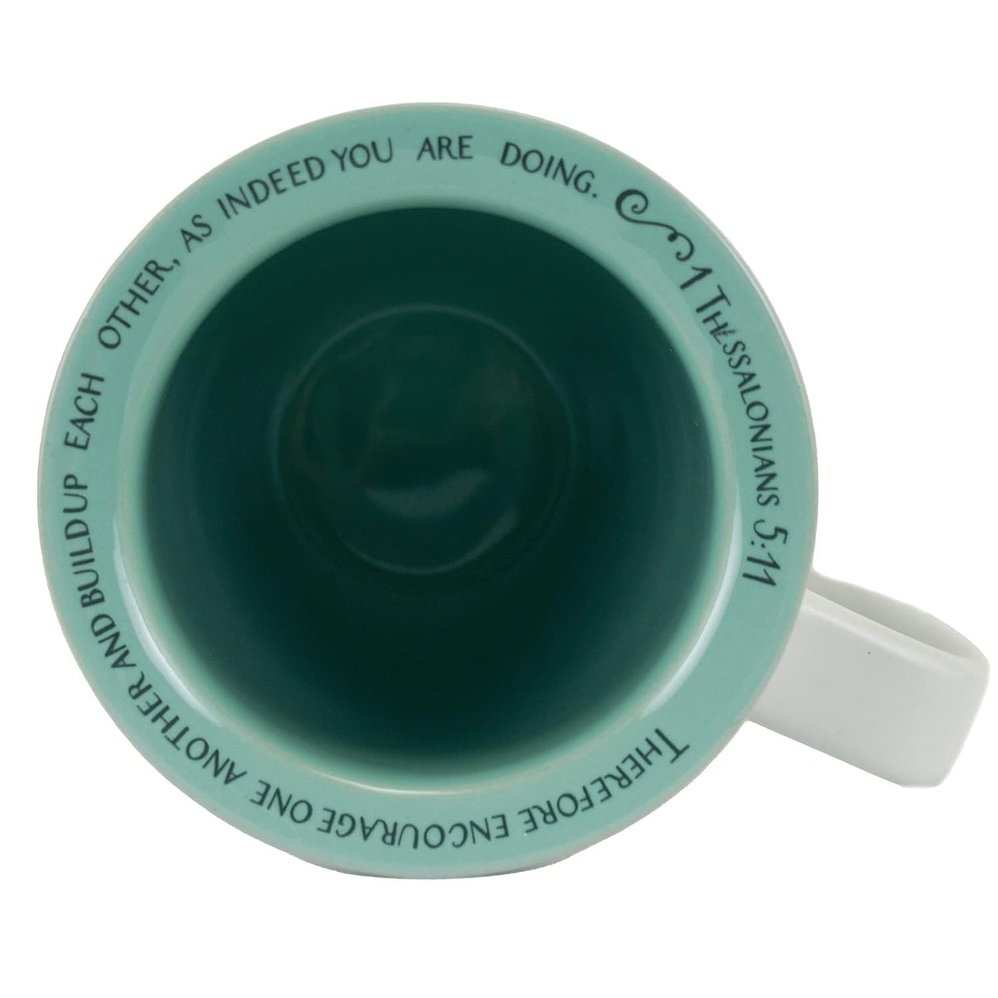 INSPIRING WOMAN 1st Thessalonians Verse 14 oz. Ceramic Mug And Coaster Set QGM21229