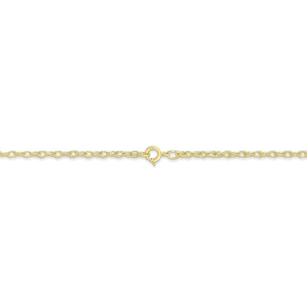10k 1.35mm Carded Cable Rope Chain