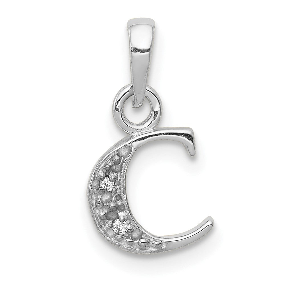 10KW Diamond Initial C Pendant