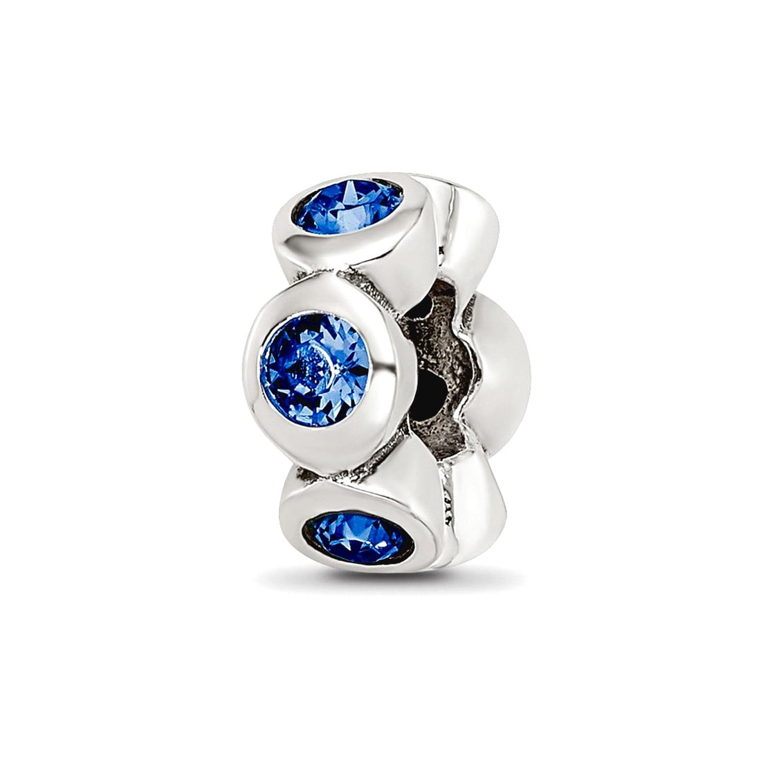 Sterling Silver Reflections Sept Preciosa Crystal Birthstone Bead