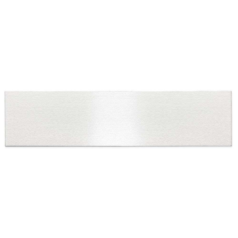 1 7/8 x 7 1/2 Satin Aluminum Plates-Set of 6