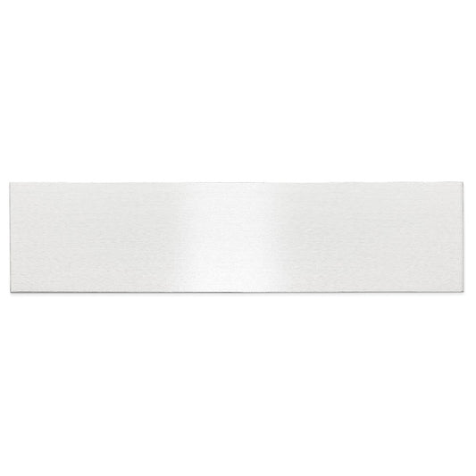 1 7/8 x 7 1/2 Satin Aluminum Plates-Set of 6