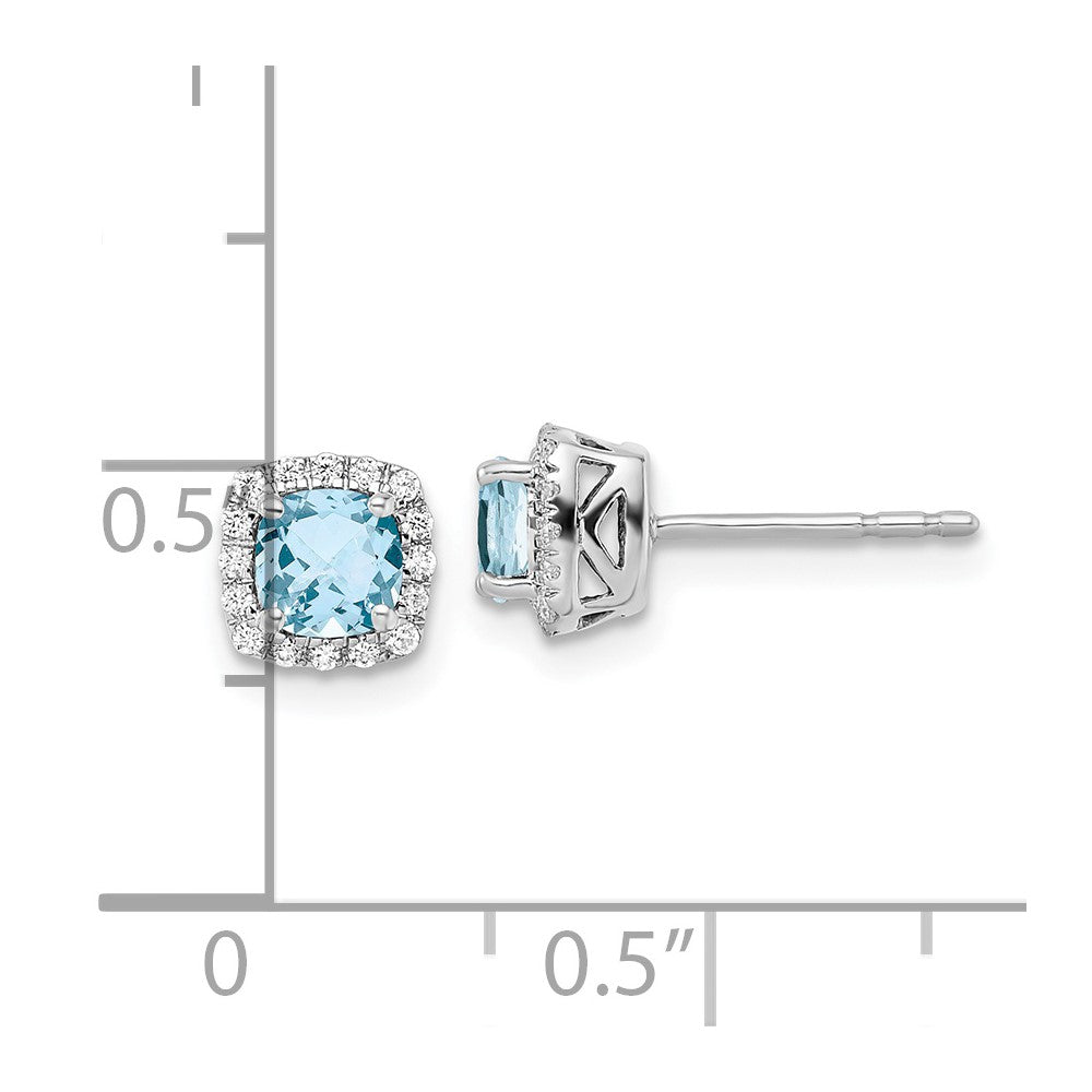SS ANT Aqua and Diamond Earring version