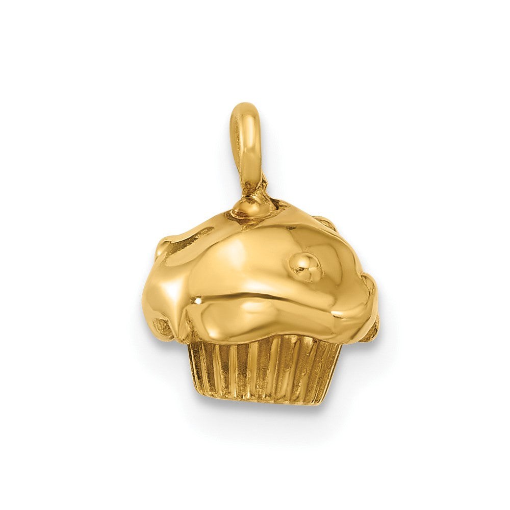 14k Yellow Gold Fancy Muffin
