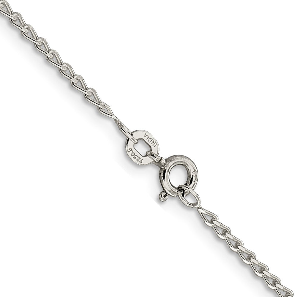 Sterling Silver 1.5mm Open Elongated Link Chain 16 Inches