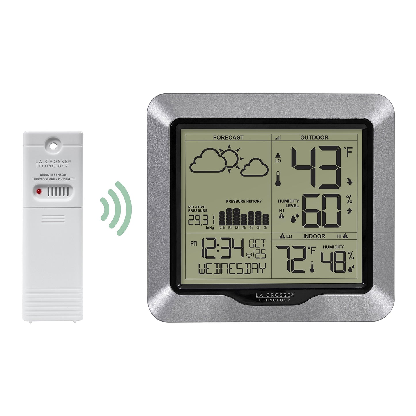 La Crosse Technology Wireless Digital Forecast Station with Pressure History, 308-1417