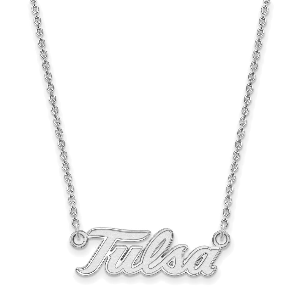 LogoArt Sterling Silver the University Of Tulsa Large Pendant Necklace