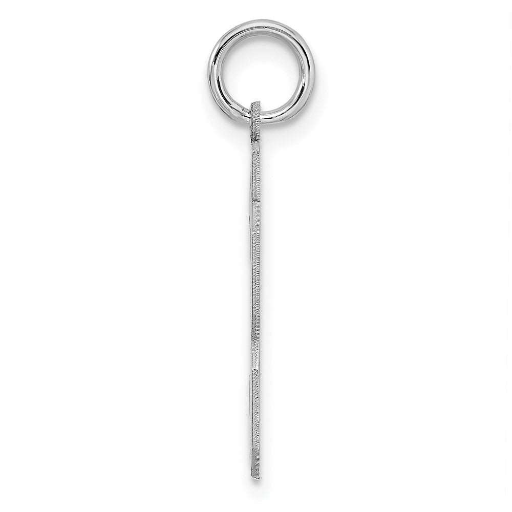 Sterling/Silver Rhodium-plated Polished Number 33 Charm
