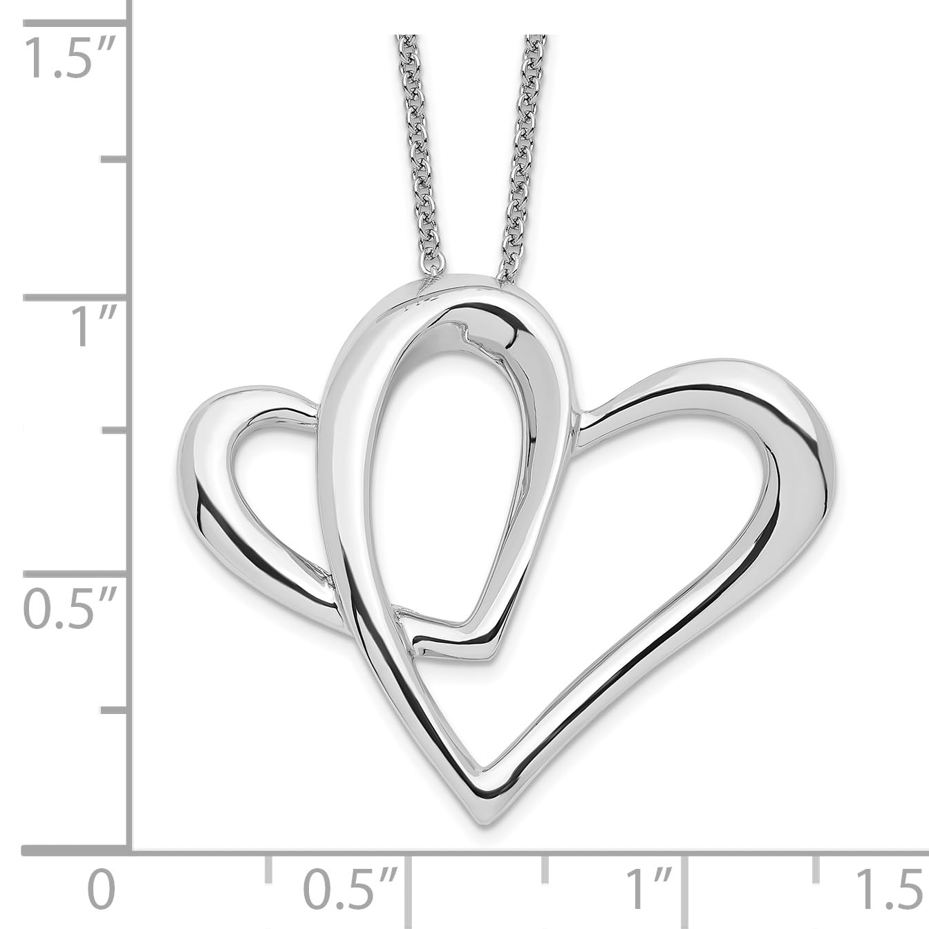 Sentimental Expressions Sterling Silver Rhodium-plated Mother A Part of My Heart 18 Inch Necklace 18 Inches