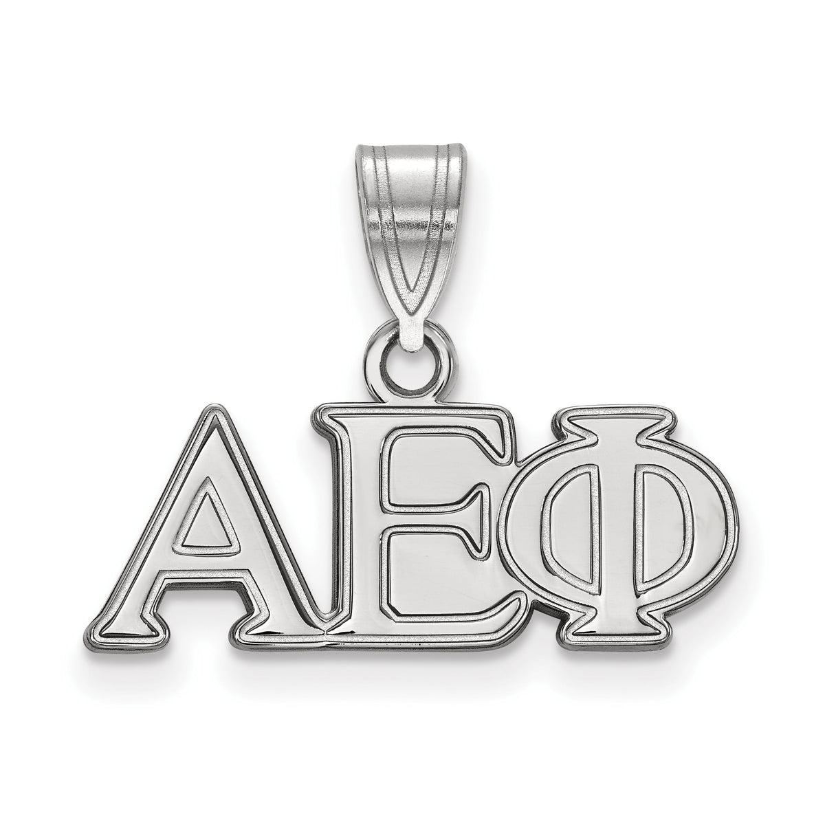 Sterling Silver Official Licensed Greek Sororities Alpha Epsilon Phi Medium Pendant