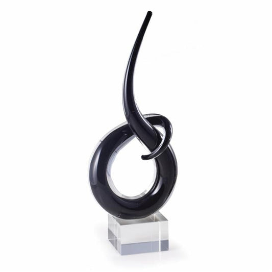 Bey-Berk International T116 Crystal 14 Black Spiral Trophy, Clear