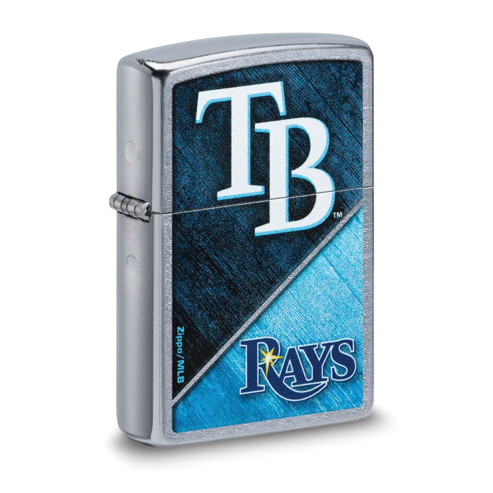 Zippo Street Chrome Tampa Bay Rays Color Image MLB Lighter