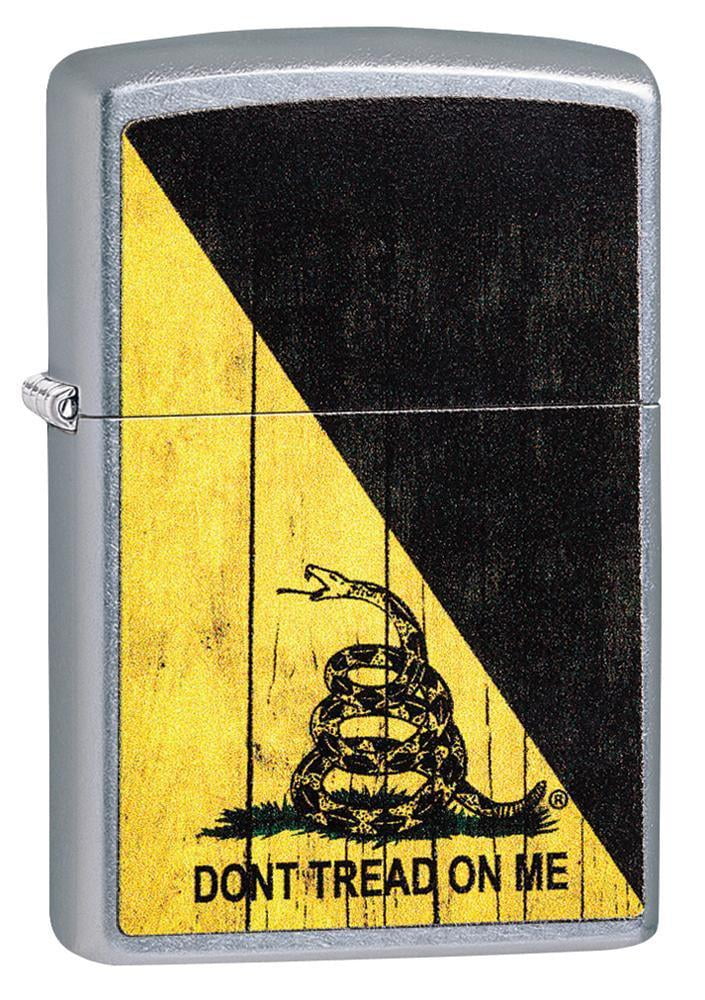 Zippo Don't Tread on Me Street Chrome Pocket Lighter