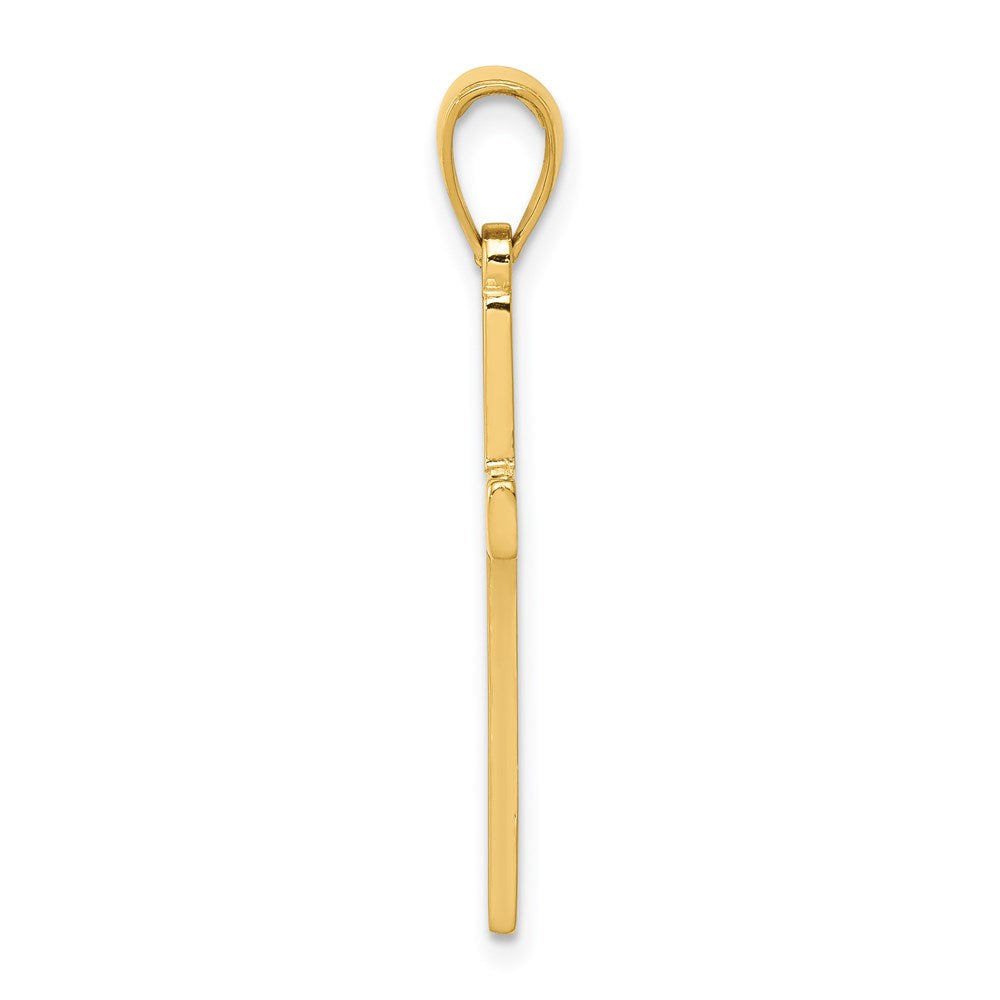 14k Cross Pendant Yellow Gold