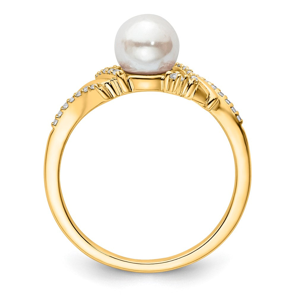 10ky Diamond & Pearl Ring