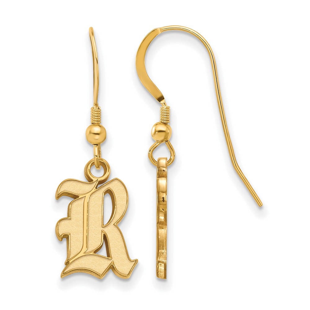 Logoart Sterling Silver Gp Rice University Small Dangle Earrings