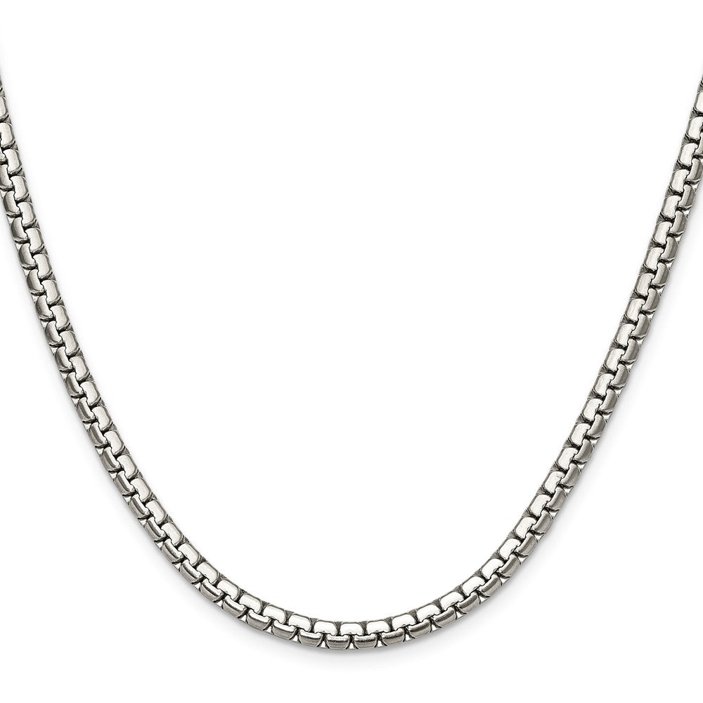 Chisel Stainless Steel Polished 4mm 20 inch Flat Box Chain