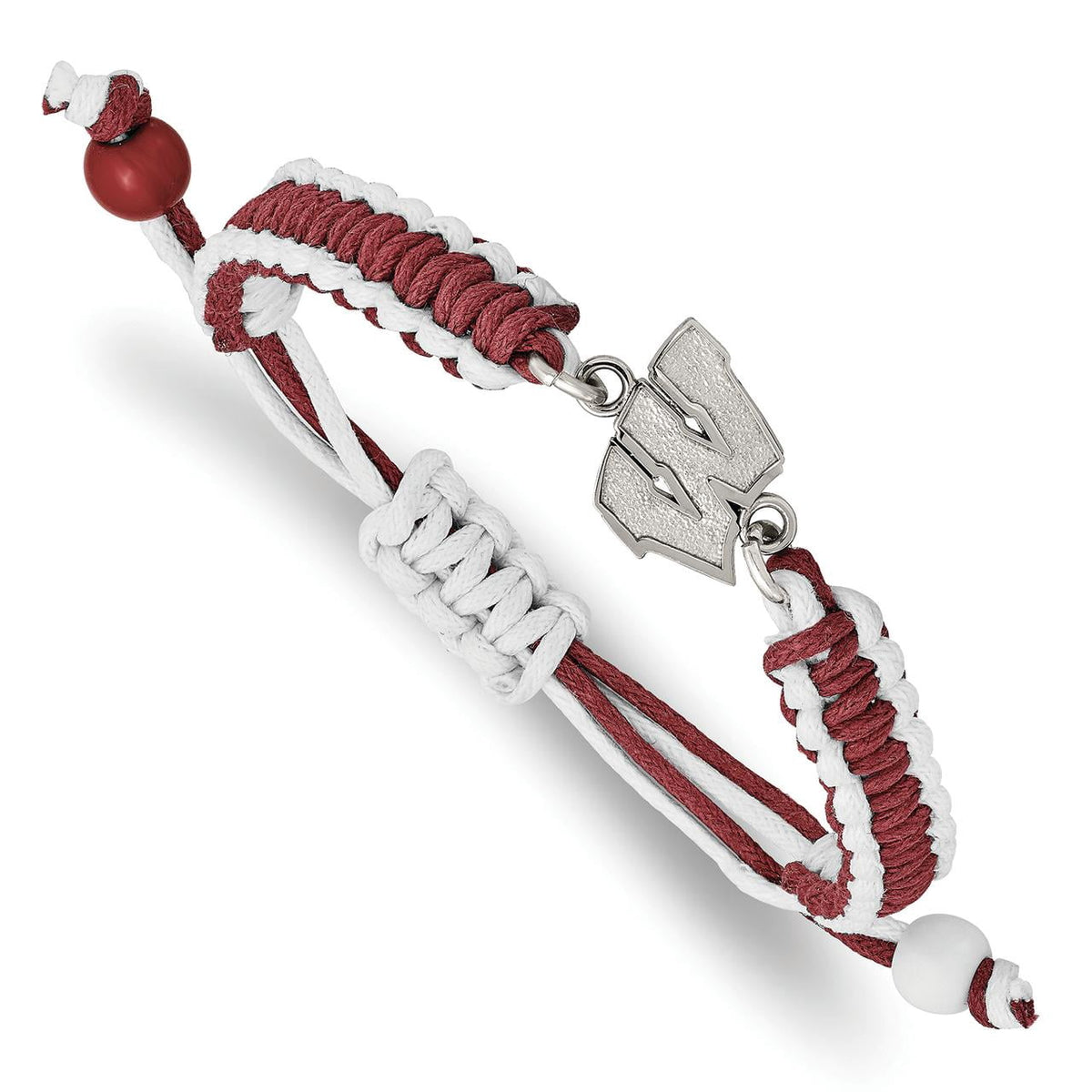 Women's Wisconsin Badgers Stainless Steel Color Bracelet