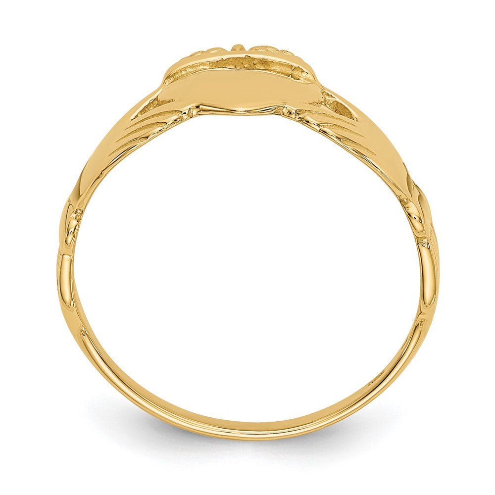14k Ladies Claddagh Ring size 6