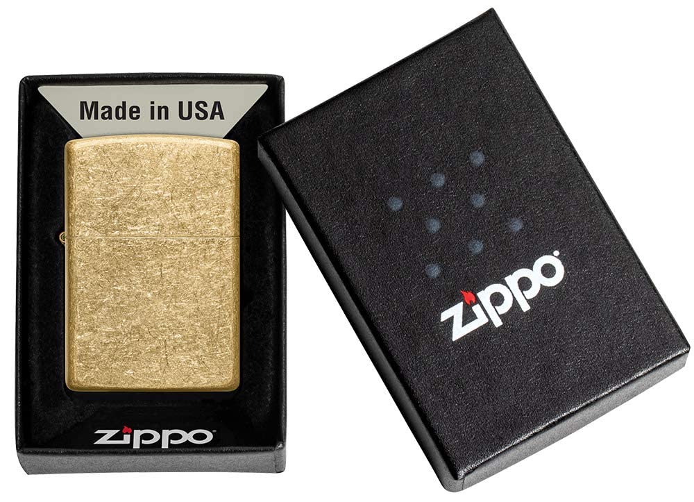 Zippo Tumbled Brass Pocket Lighter