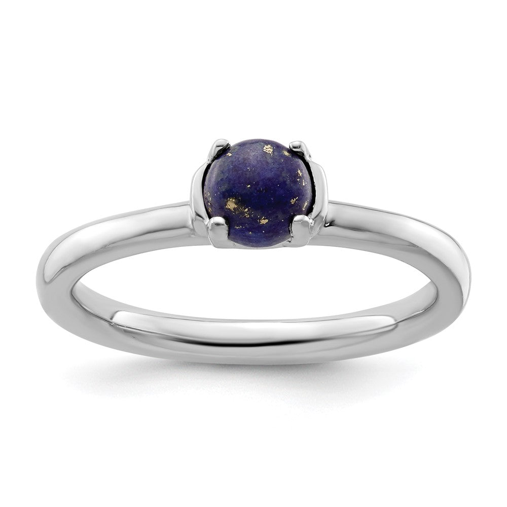Sterling Silver Stackable Expressions Polished Blue Lapis Ring Size -9