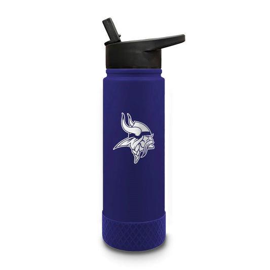 NFL Minnesota Vikings Stainless Steel Silicone Grip 24 oz. Water Bottle