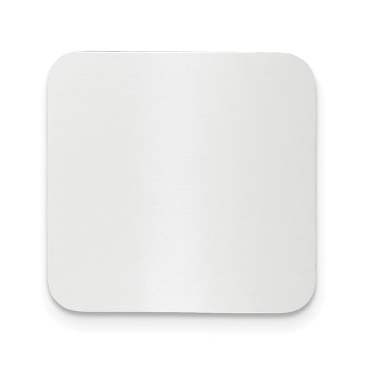 1 x 1 Square Polished Aluminum Plates-Set of 6
