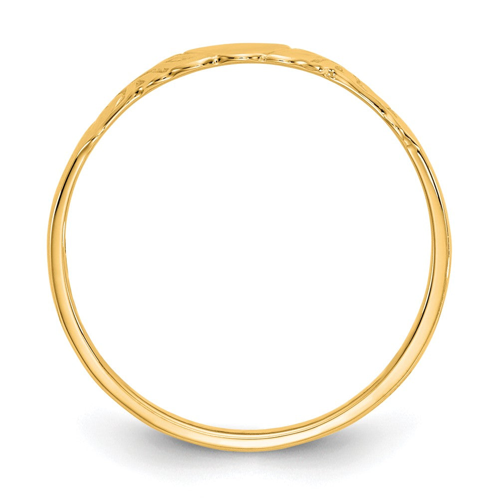 10k Heart Ring Yellow Gold
