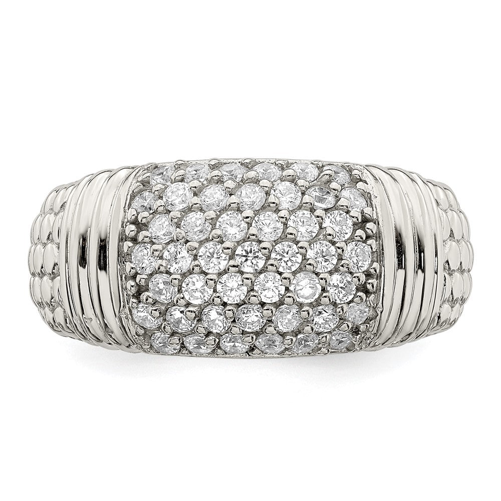 Sterling Silver CZ Band