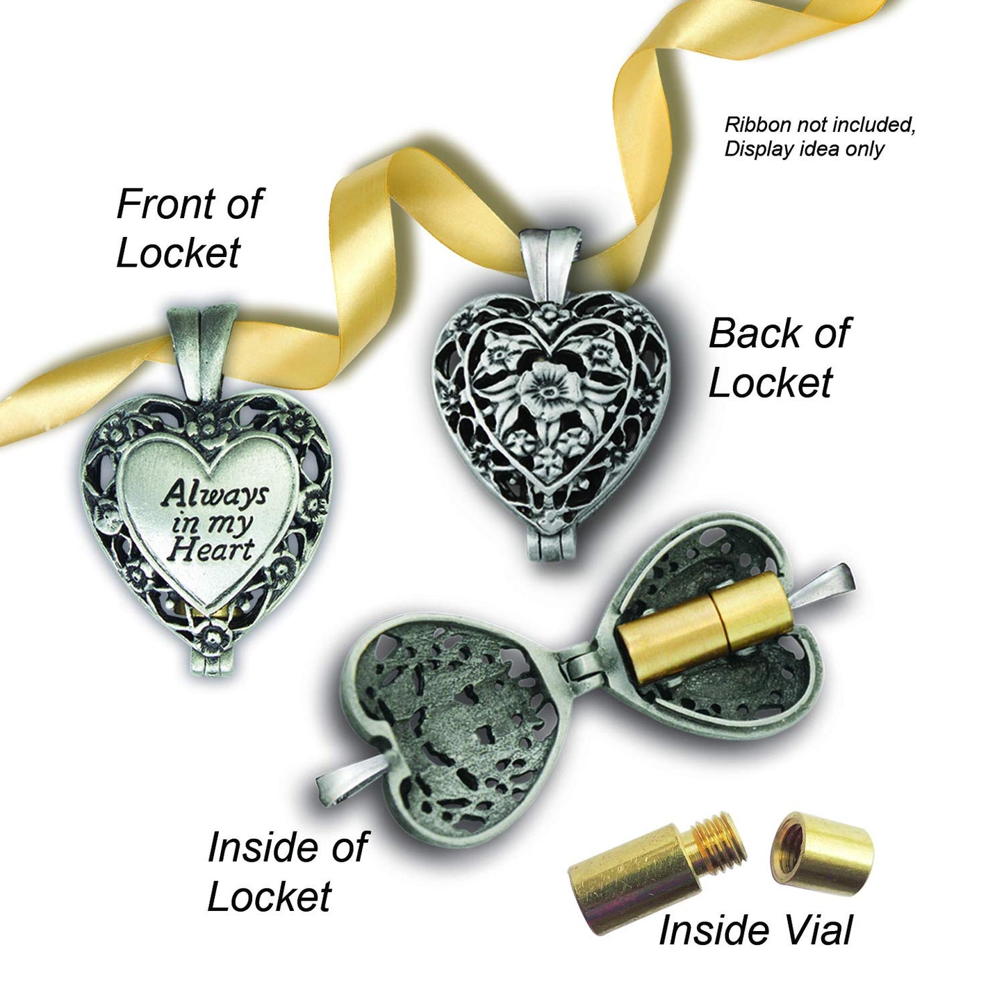 Cathedral Art PF405 Memorial Frame with Vial for Ashes, 5-1/4 by 3-Inch
