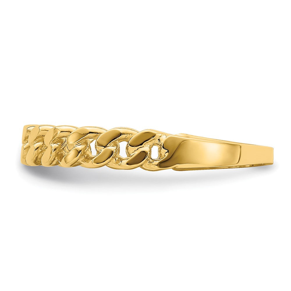 14k Chain Link Band Ring Size 7