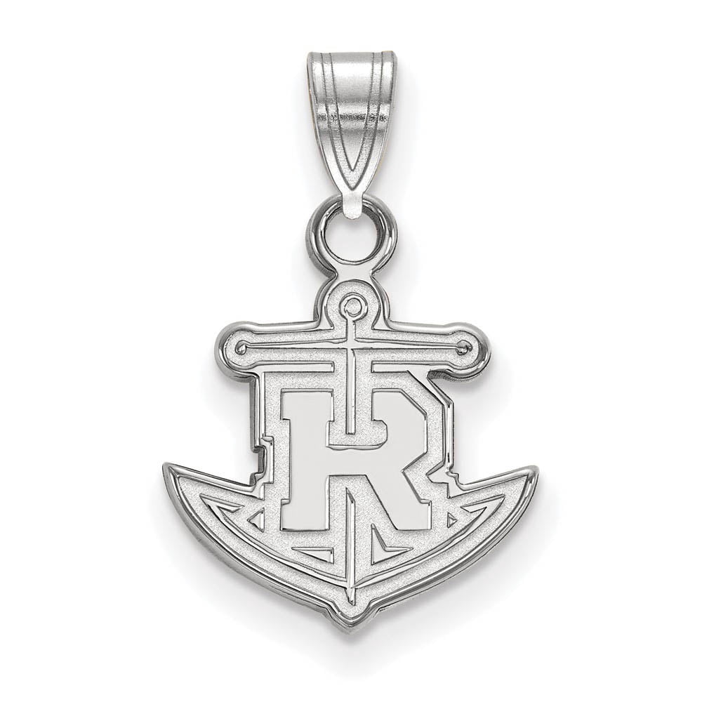 10k White Gold LogoArt Official Licensed Collegiate Rollins College (RC) Small Pendant