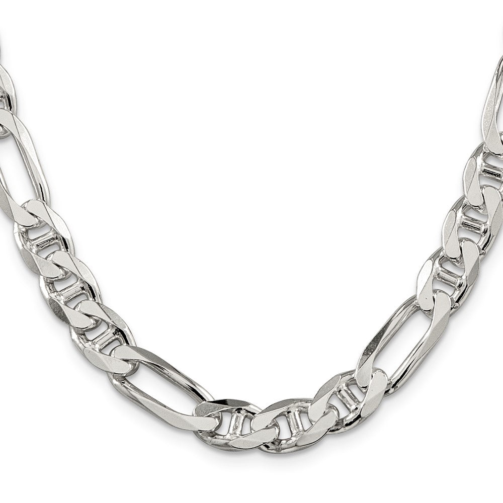 Sterling Silver 8.75mm Figaro Anchor Chain 20 Inches