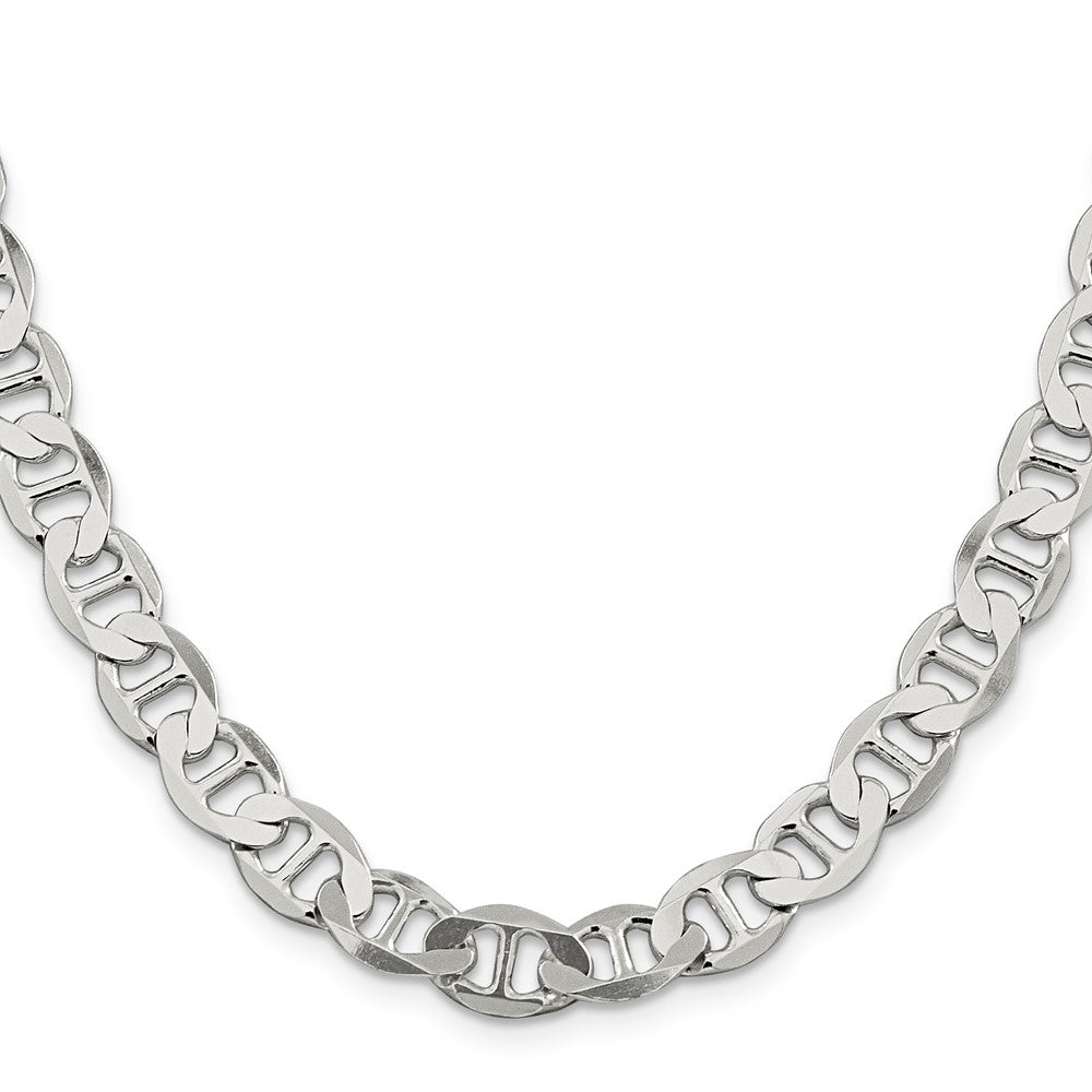 Sterling Silver 8.9mm Flat Anchor Chain 22 Inches
