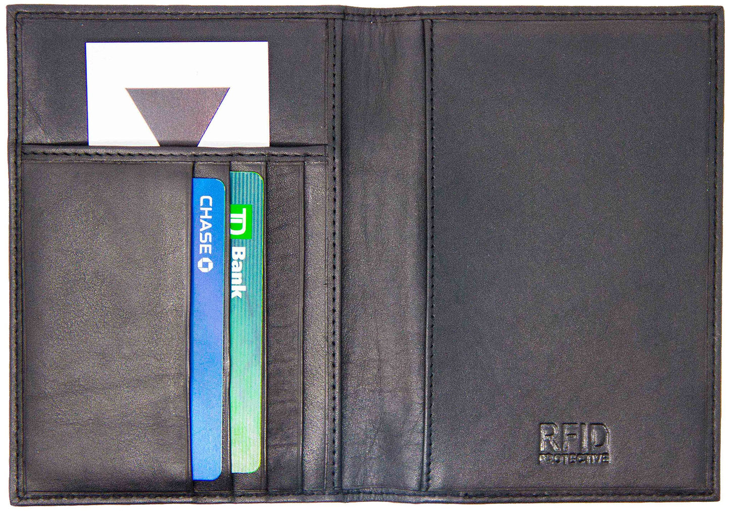 Genuine Cowhide Leather RFID-Blocking Passport Cover Case Holder & Wallet