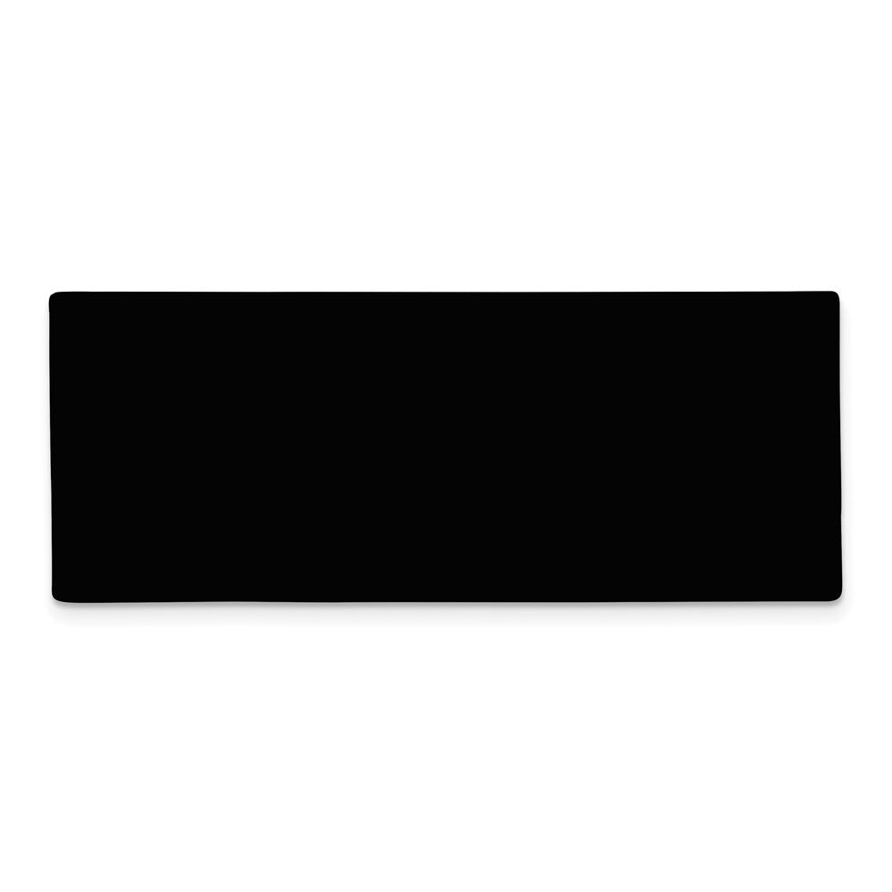 1 X 2 1/2 Black Anodized Aluminum Plates-Set of 6