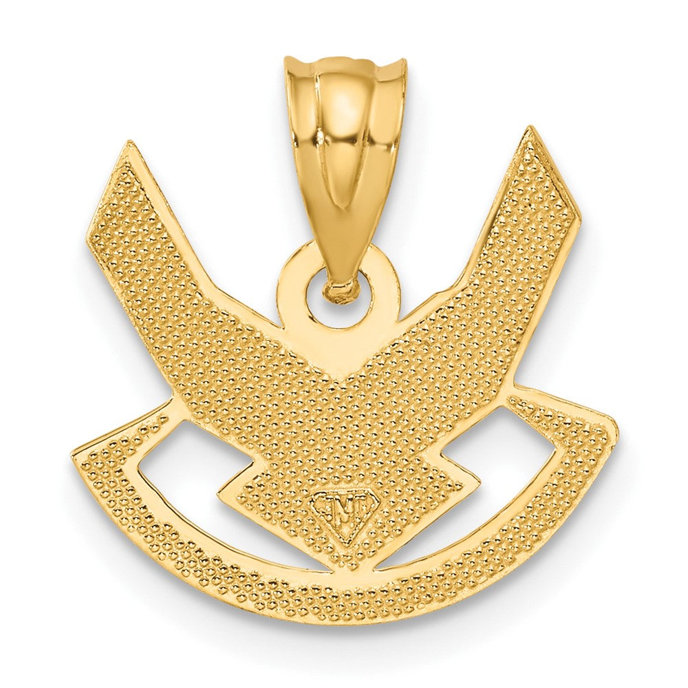 10k Yellow Gold U.S. Air Force Winged Pendant
