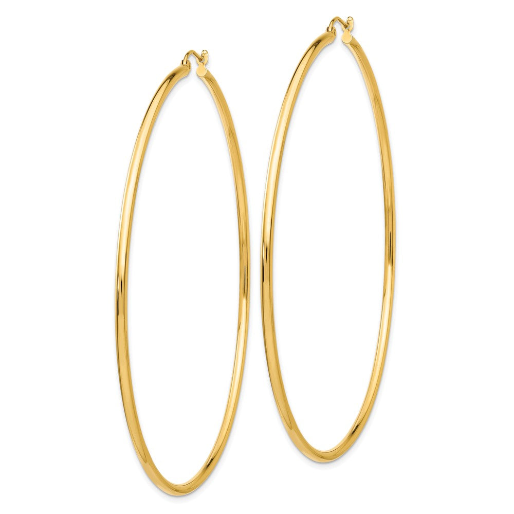 10k Hoop Earrings Yellow Gold