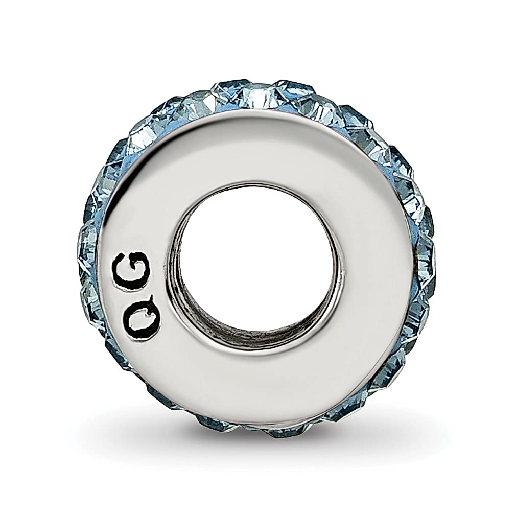 Sterling Silver Reflections Dec Double Row Preciosa Crystal Bead