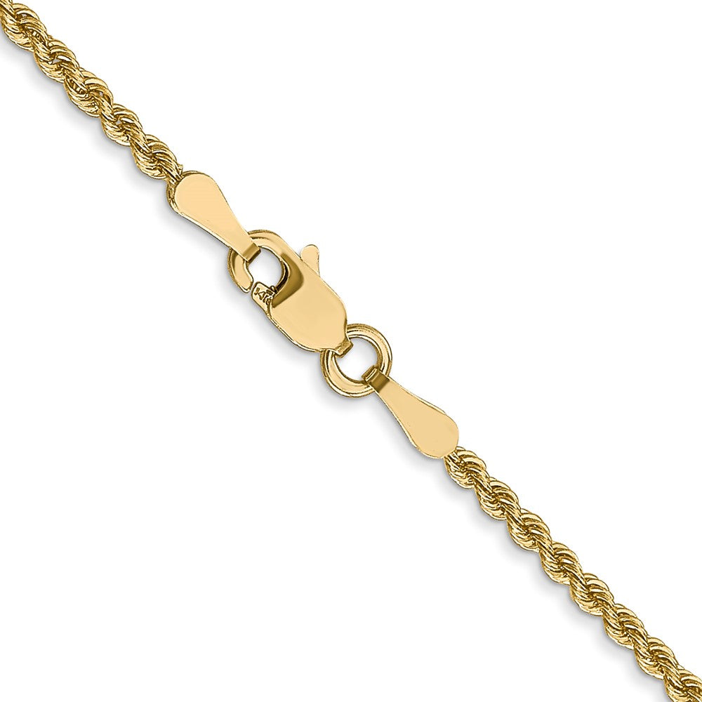 10k 2mm Solid Regular Rope Chain