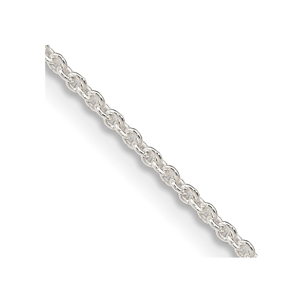 Sterling Silver 1.6mm Forzantina Cable Chain 22 Inches