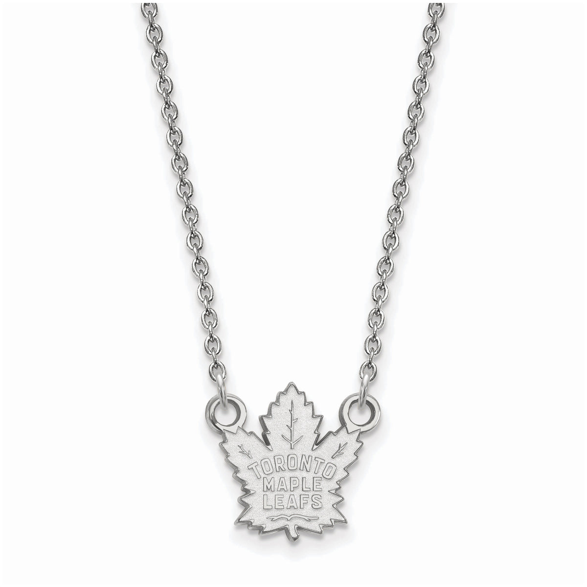 NHL Toronto Maple Leafs Sterling Silver Small Pendant with Necklace
