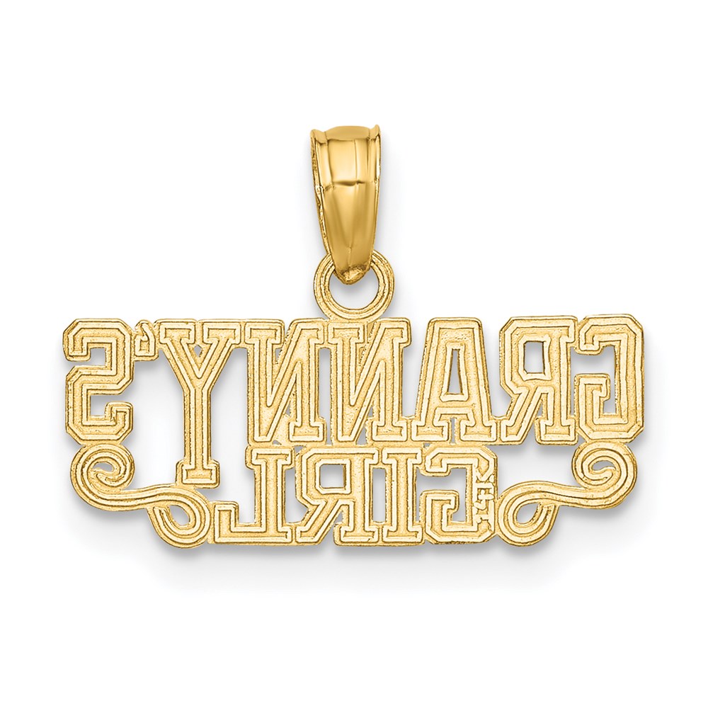 14K Polished GRANNY'S GIRL Charm
