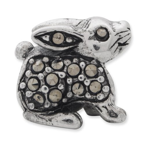 Sterling Silver Reflections Marcasite Rabbit Bead