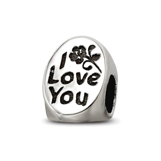 Sterling Silver Reflections #1 Mom Trilogy Oval Bead
